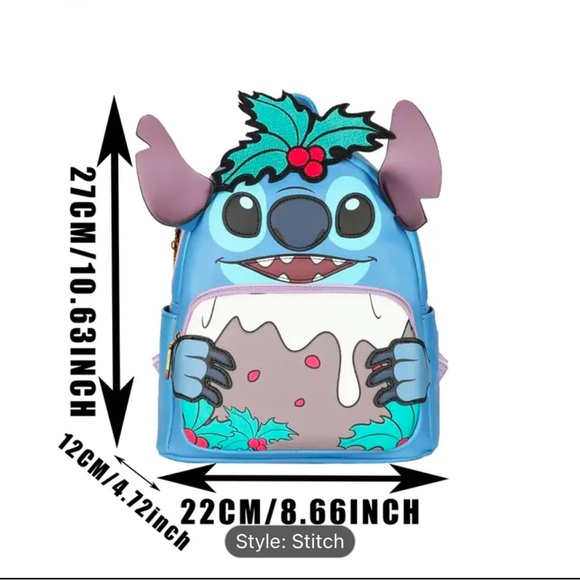 Disney Stitch Cartoon Image Backpack NWT​ - Picture 5 of 5